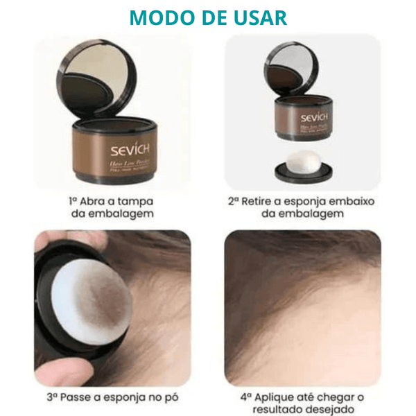 Sevích - Tinta de Cabelo em Pó Cobre Tudo